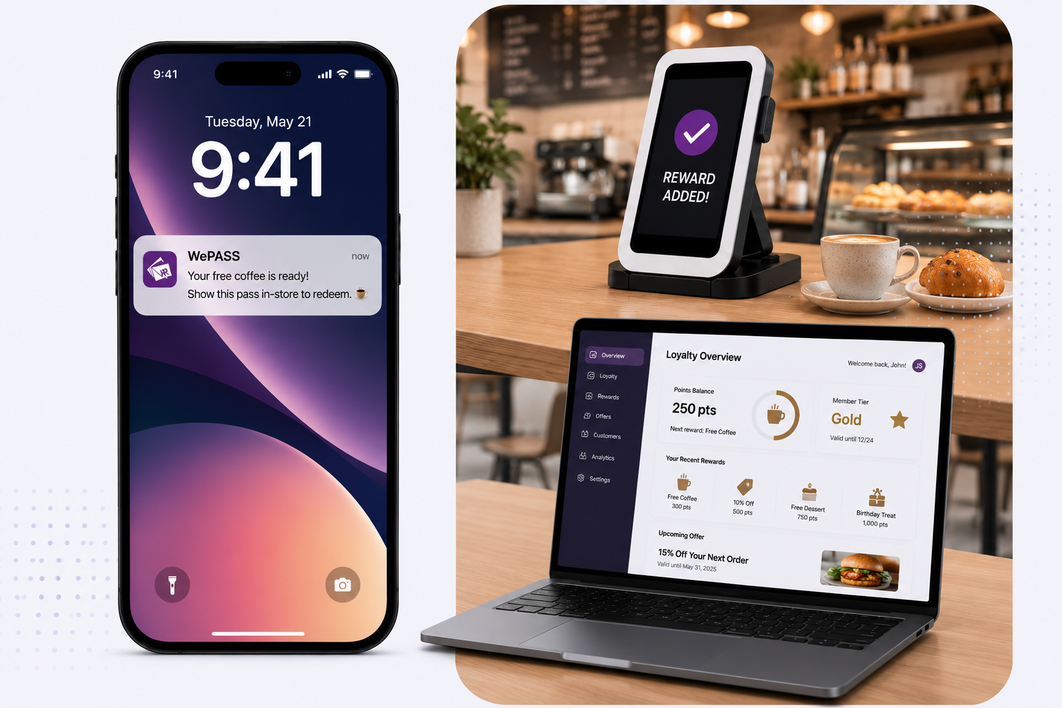 WePass digital loyalty and rewards for cafés and food businesses